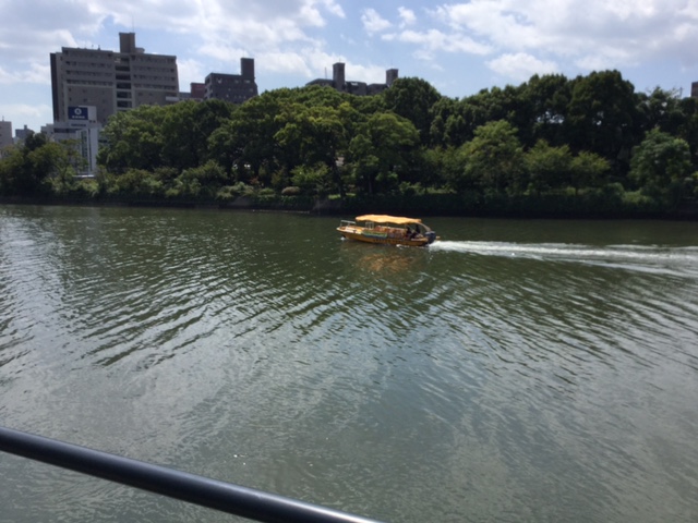 水上タクシーと広電 広島出張